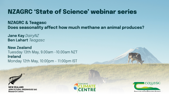 State of Science webinar   NZAGRC Teagasc  Does seasonality affect how much methane an animal produces